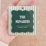 "Striped Personalized Ornament" - Ornaments in multicolorassorted-colors by Aislinn Minardi