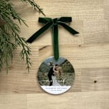 "Personalized Married Photo Ornament" - Ornaments in white by Holly Whitcomb
