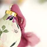 "Soft Green Floral Botanical Ornament" - Ornaments in green by Kate Nelson