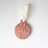 "Botanical Illustrated Ornament 1" - Ornaments in bronze by Jocelyn Elizabeth