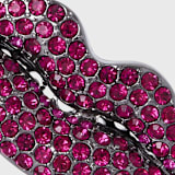 "Sparkle lips hanging ornament, hot pink" - Ornaments in pink by Joanna Buchanan