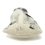"Silkscreen Beagle Ornament" - Ornaments in beige by Broderpress