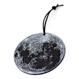 "Plexi Silkscreen Full Moon Ornament" - Ornaments in black by Broderpress