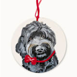 "Personalized Dog Round Glass Ornament" - Ornaments in multicolorassorted-colors by AlisonJerry