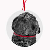 "Personalized Dog Round Glass Ornament" - Ornaments in multicolorassorted-colors by AlisonJerry