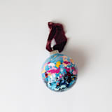 "Abstract Seascape Ornament 8" - Ornaments in multicolor by Jocelyn Elizabeth