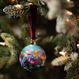 "Abstract Seascape Ornament 8" - Ornaments in multicolor by Jocelyn Elizabeth
