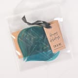"Acrylic Christmas Ornament, Transparent Teal" - Ornaments in blue by Em and Me Studio