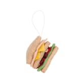 "Felt Sandwich Ornament-Turkey Club" - Ornaments in white by Global Goods Partners