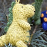 "Dinosaur Ornaments, set of 4" - Ornaments in multicolor by Melange Collection
