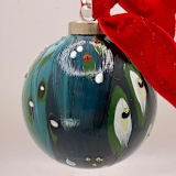 "Peacock" - Ornaments in multicolor by Melissa Stone Mangham