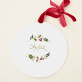 "Personalized Inital Keepsake Wreath Ceramic Ornament" - Ornaments in multicolorassorted-colors by AlisonJerry