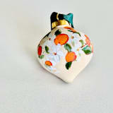 "Orange Blossom Ornament" - Ornaments in orange by Arohika Verma