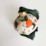 "Orange Blossom Ornament" - Ornaments in orange by Arohika Verma