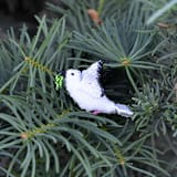 "Dove Ornament" - Ornaments in white by Melange Collection