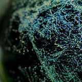 "Black Nebula Ornament" - Ornaments in black by Albrecht Art Glass