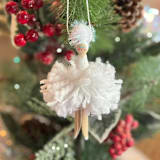 "Doll Ornament" - Ornaments in white by Lori Wemple