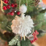 "Doll Ornament" - Ornaments in white by Lori Wemple