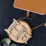 "Personalized Handmade Letter Ornament - Small H" - Ornaments in silver by Courtney Bedi