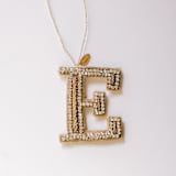 "Personalized Handmade Letter Ornament - Small E" - Ornaments in silver by Courtney Bedi