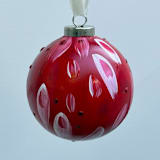 "Candy Cane" - Ornaments in red by Melissa Stone Mangham