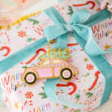 "Yuletide Ride Ornament" - Ornaments in pink by Jollity and Co