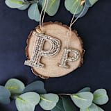 "Personalized Handmade Letter Ornament - Large P" - Ornaments in silver by Courtney Bedi