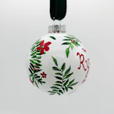 "2025 Custom Ornament" - Ornaments in white by Ashley Myers