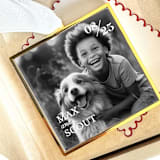 "Custom Square Ornament Modern Gold" - Ornaments in gold by Kimbra Mooers