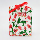 "Mini Blockprint Picture Frame Ornament | Jungle Bloom" - Ornaments in red by Inner Child