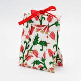 "Mini Blockprint Picture Frame Ornament | Jungle Bloom" - Ornaments in red by Inner Child