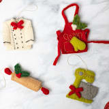 "Felt Kitchen Stand Mixer" - Ornaments in multicolor by Global Goods Partners