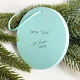 "Fresh Snow, Hand Painted Ornament" - Ornaments in multicolorassorted-colors by Carol C. Young