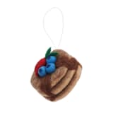 "Felt Pancake Ornament" - Ornaments in brown by Global Goods Partners