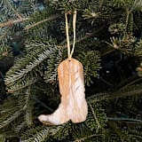 "Sustainable Horn Handcrafted Cowgirl Boot Ornament" - Ornaments in multicolorassorted-colors by Powered By People