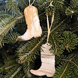 "Sustainable Horn Handcrafted Cowgirl Boot Ornament" - Ornaments in multicolorassorted-colors by Powered By People