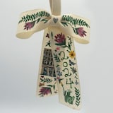 "Custom Hand-Painted Bow Ornament" - Ornaments in beige by Ashley Myers