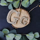 "Personalized Handmade Letter Ornament - Large G" - Ornaments in silver by Courtney Bedi