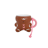 "Baking Spirits Bright Gingerbread Man Mug Ornament - Set of 1" - Ornaments in brown by Jollity and Co