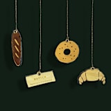 "Paper Cut Out Hand Painted Carb Lover Ornaments - Set of 4" - Ornaments in multicolor by Lottie Aldarwish
