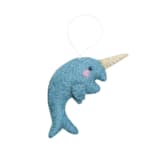"Arctic Narwhal Animal Ornament" - Ornaments in blue by Global Goods Partners