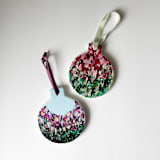 "Holiday Fling Floral Ornament" - Ornaments in multicolor by Jocelyn Elizabeth