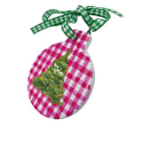 "Hand Painted Christmas Tree" - Ornaments in pink by Sarah Hall