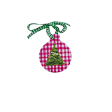"Hand Painted Christmas Tree" - Ornaments in pink by Sarah Hall