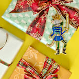 "Nutcracker Mouse King Embellished Christmas Ornament" - Ornaments in blue by Jollity and Co