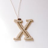 "Personalized Handmade Letter Ornament - Large X" - Ornaments in silver by Courtney Bedi