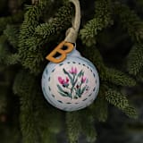 "Teal and Magenta Customized Ornament" - Ornaments in multicolorassorted-colors by Lottie Aldarwish