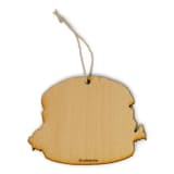"Wooden Silkscreen Hamburger Ornament" - Ornaments in multicolorassorted-colors by Broderpress
