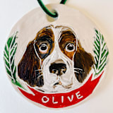 "Custom Pet Ornament" - Ornaments in multicolor by Sarah Fitzgerald