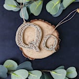 "Personalized Handmade Letter Ornament - Small Q" - Ornaments in silver by Courtney Bedi